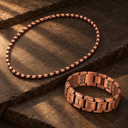 Classic Auren Link bracelet with Smooth Link necklace