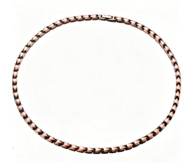 Smooth Link necklace — copper-tone rounded links